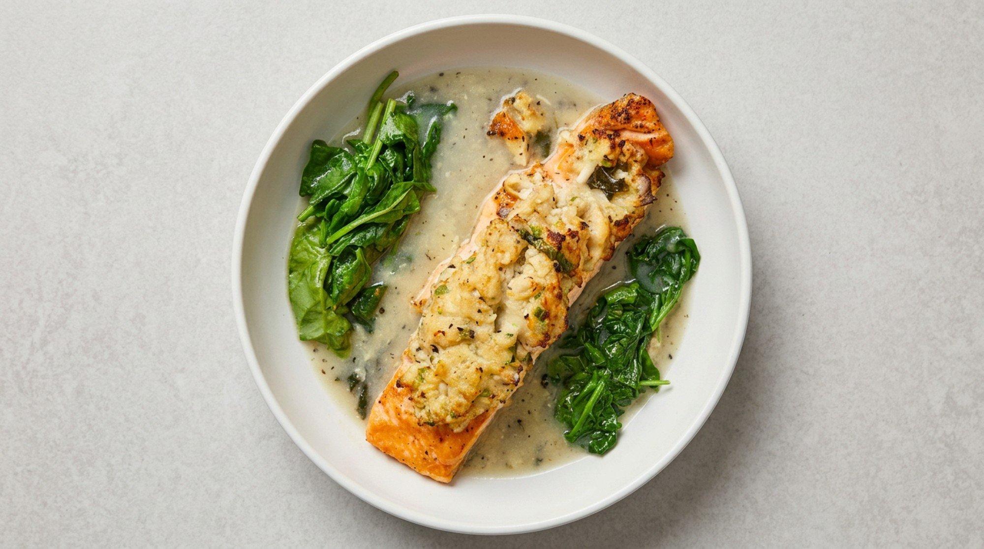 Stuffed Atlantic Salmon