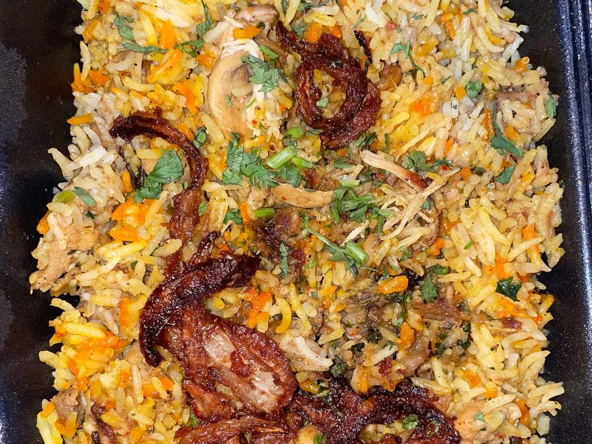 Hyderabad Chicken Dum Briyani