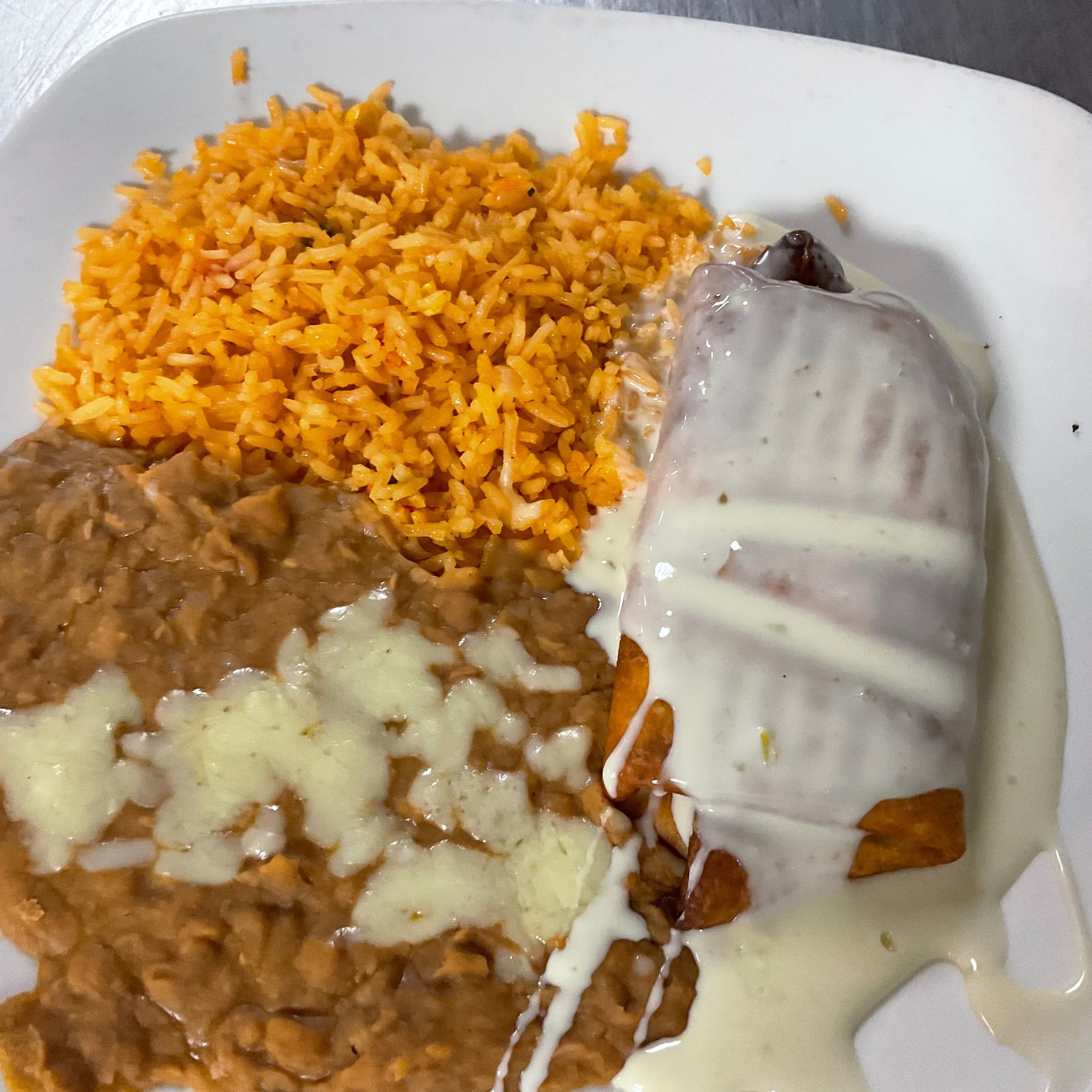 Lunch Shrimp Chimichanga