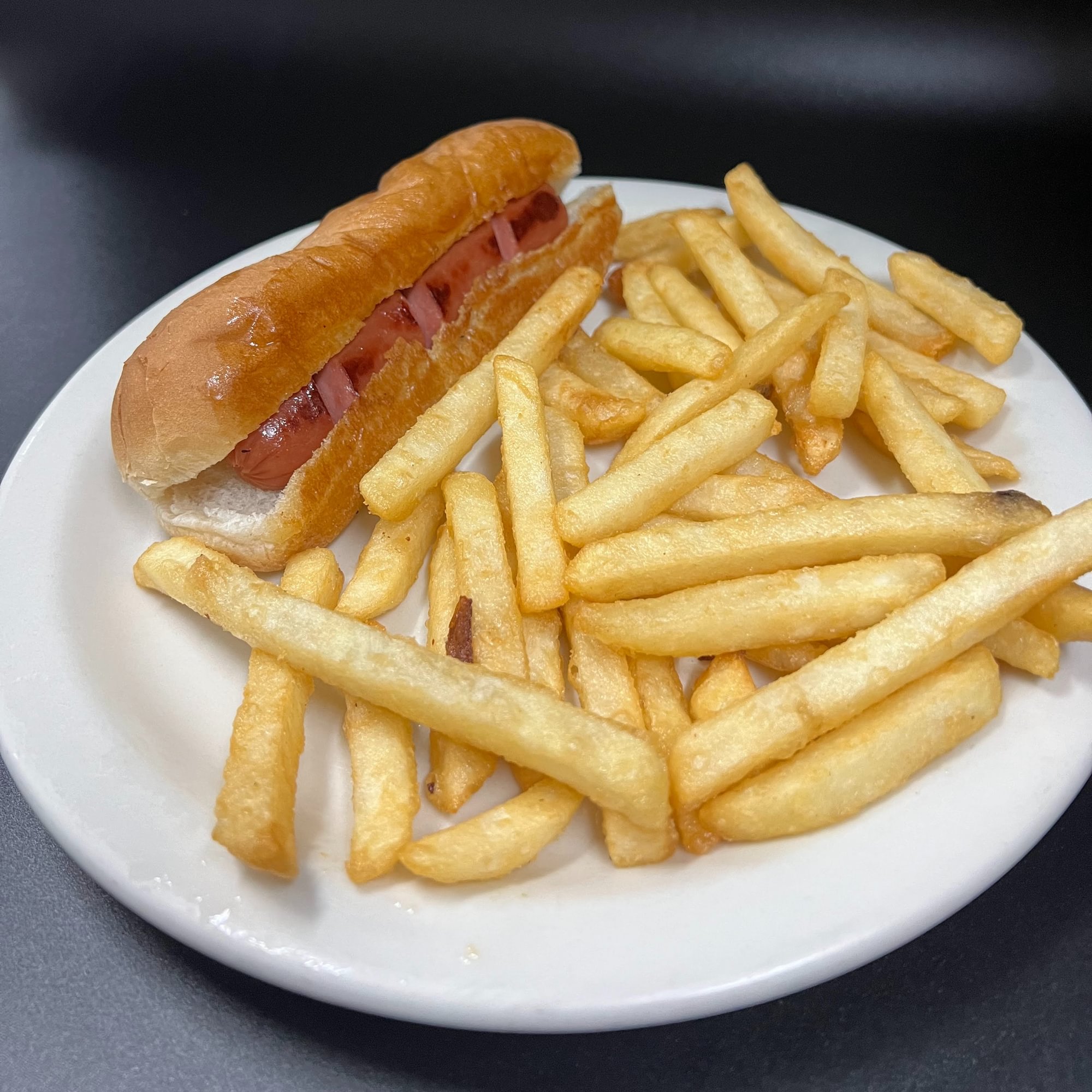 F. Hot Dog and French Fries
