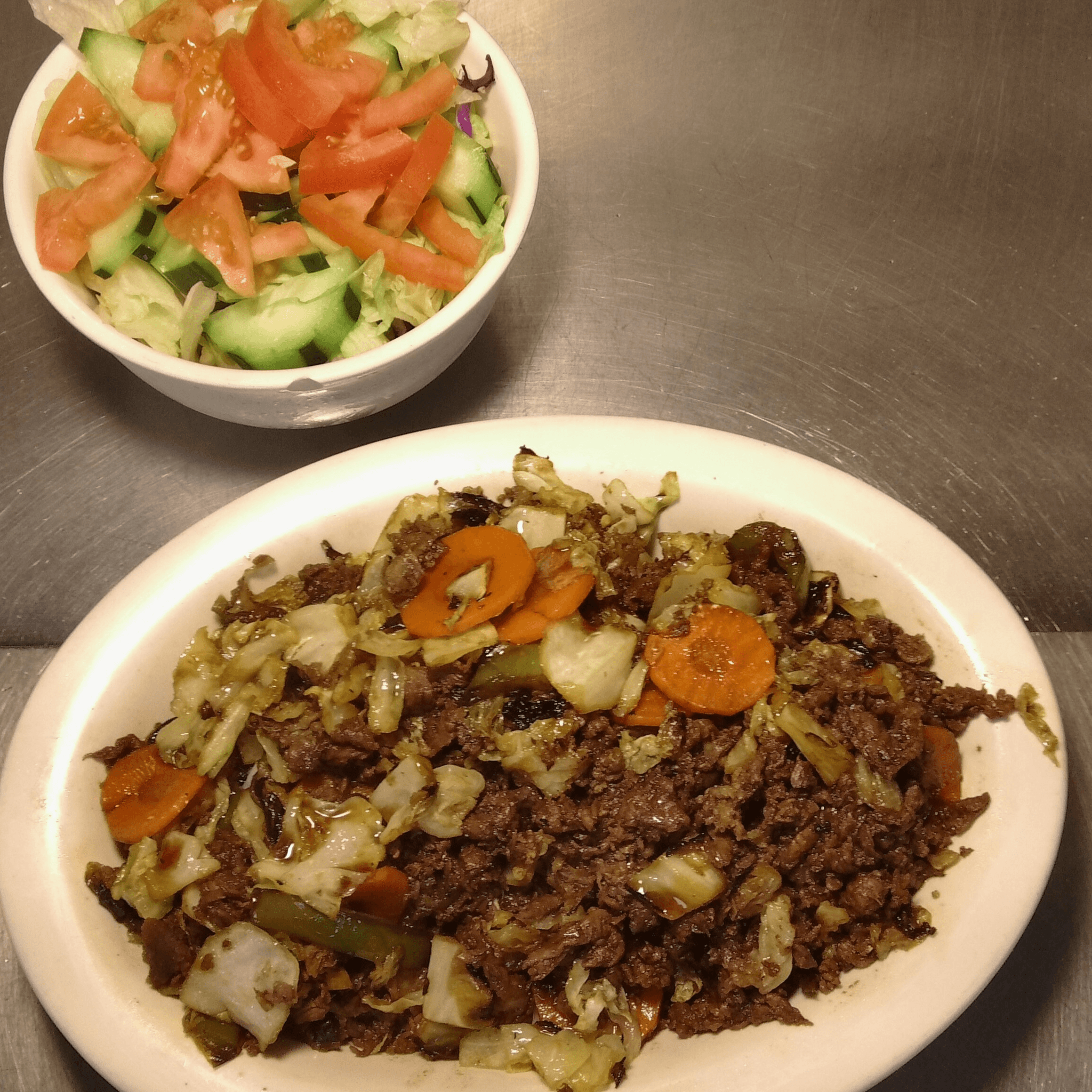 Beef Teriyaki (with Salad)