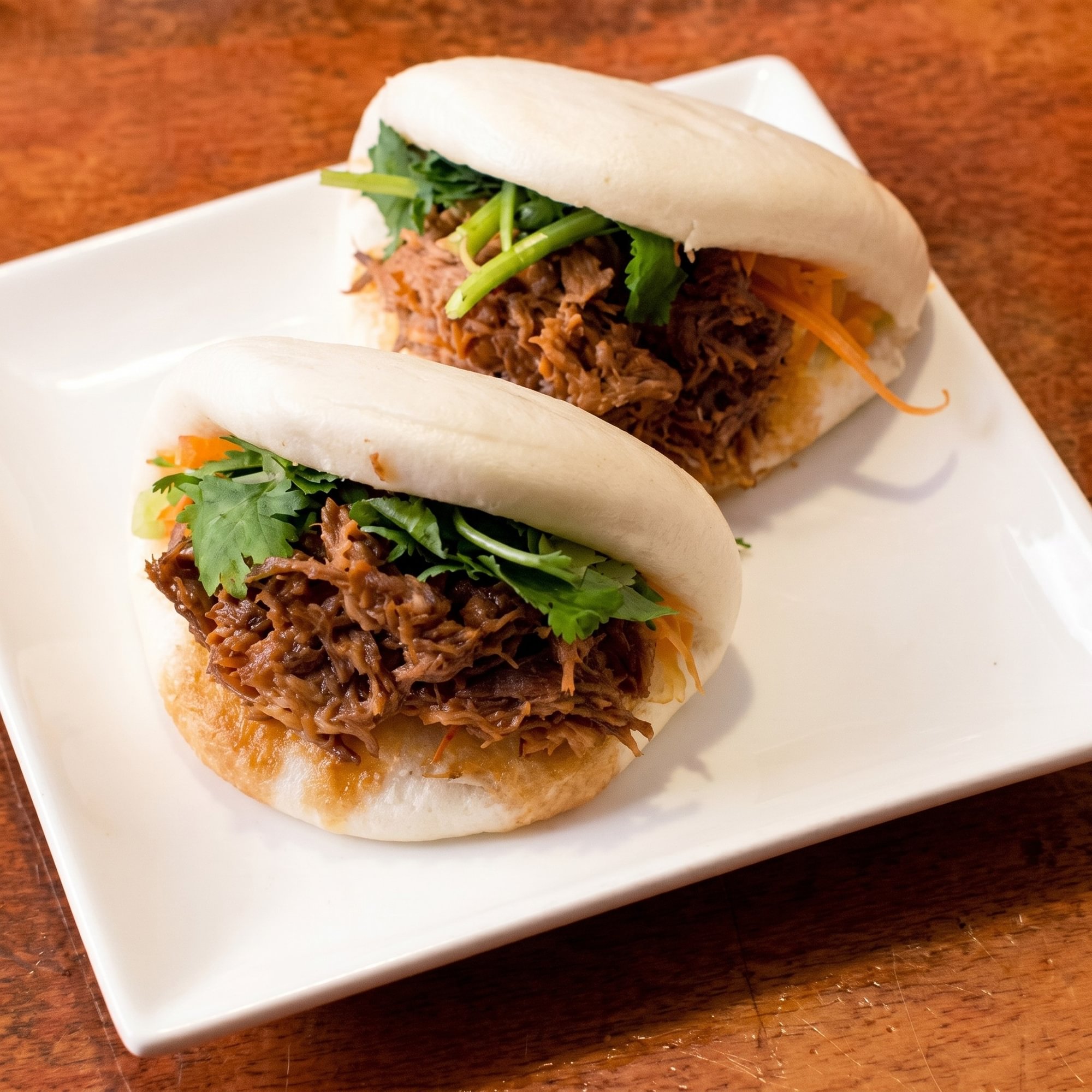 A8. Pulled Pork Buns