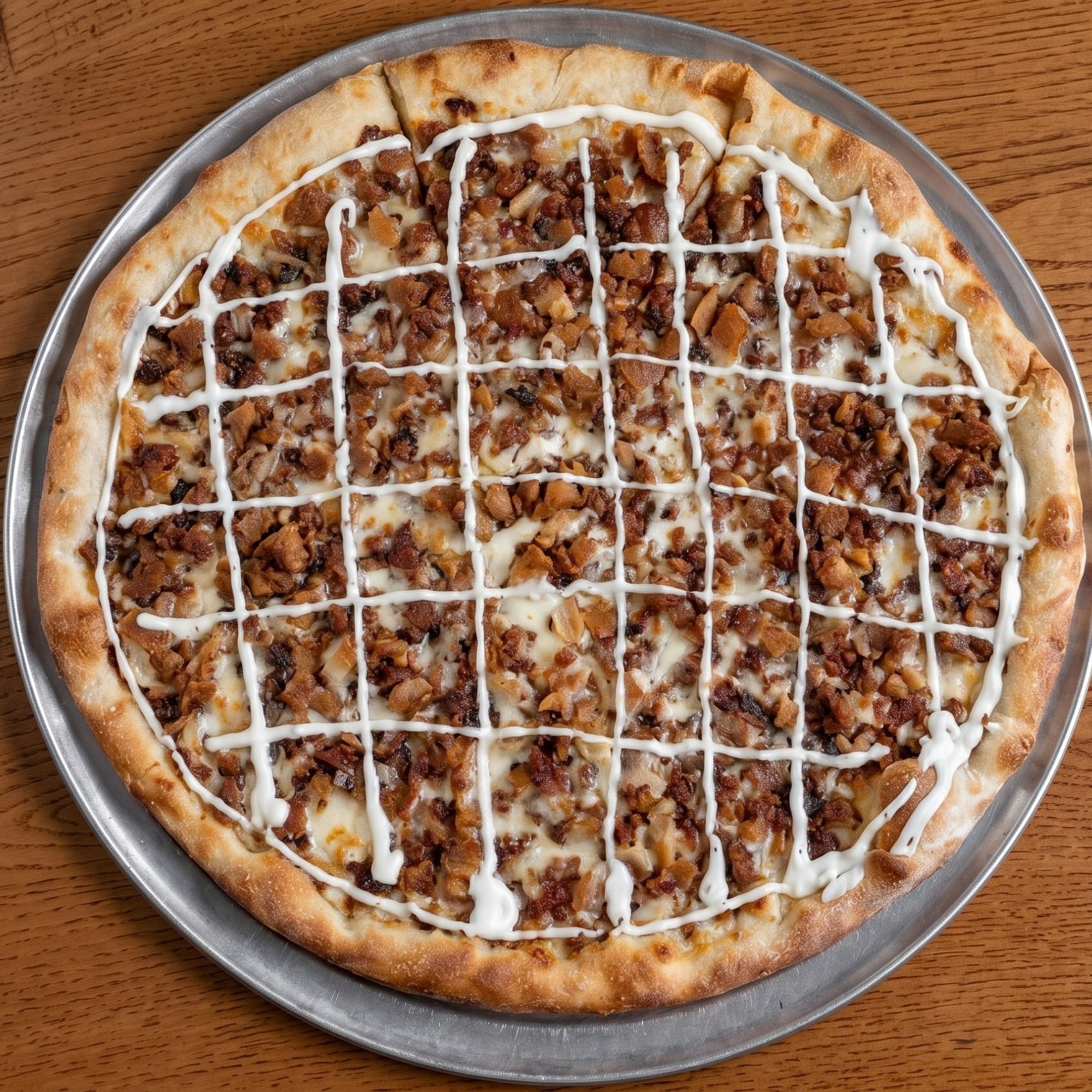 Bacon Chicken Ranch Pizza
