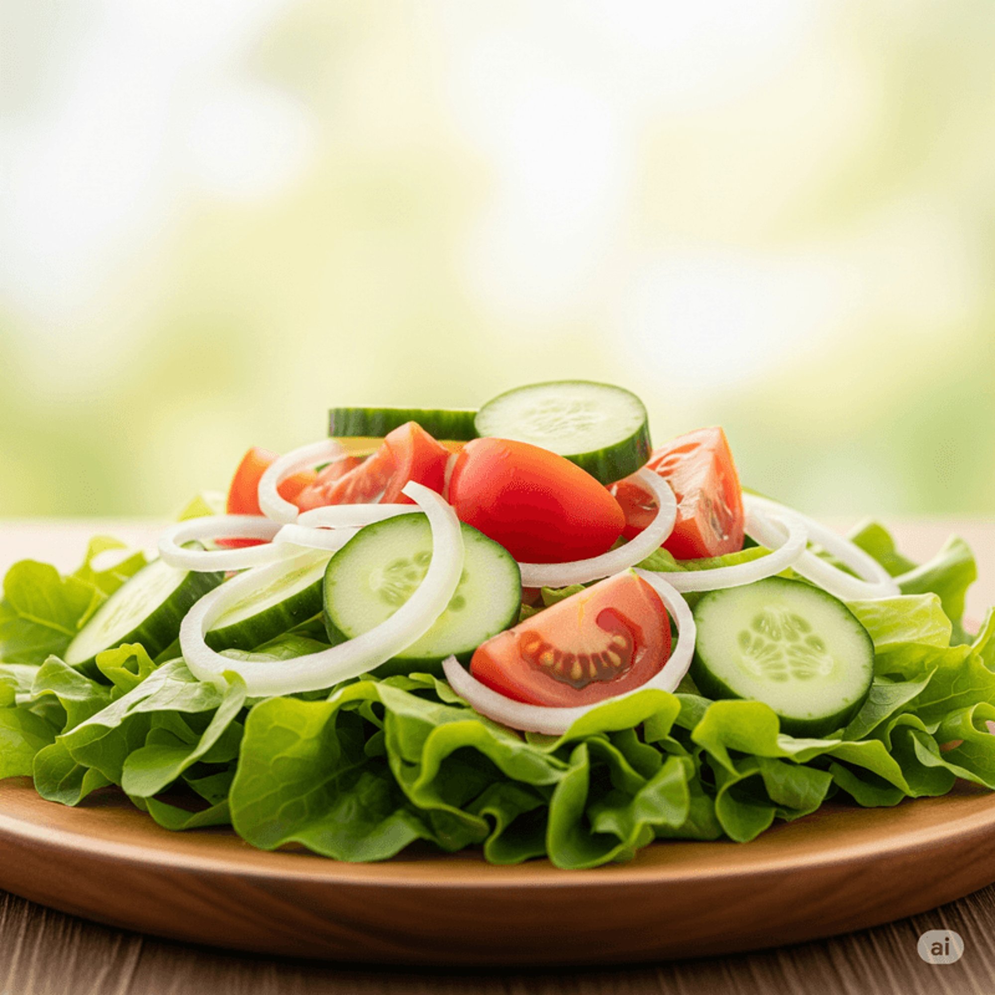 Green Salad (Onion, Cherry Tomato, Cucumber, Roma Lettuce)