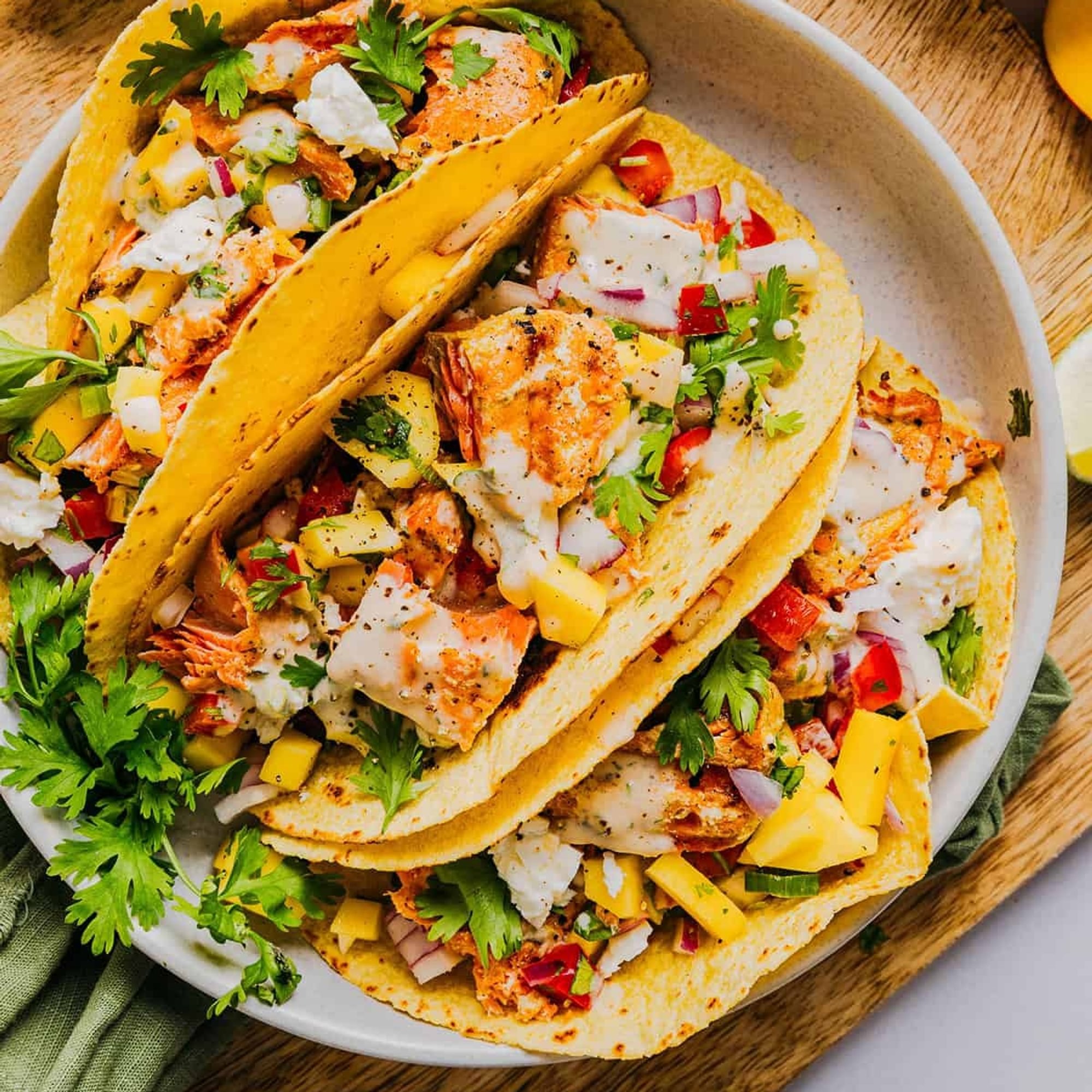 3.Salmon Tacos