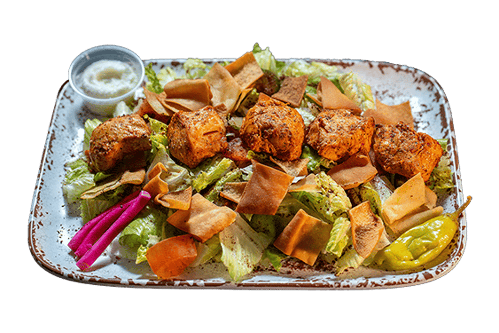 Fattoush Salad with Chicken
