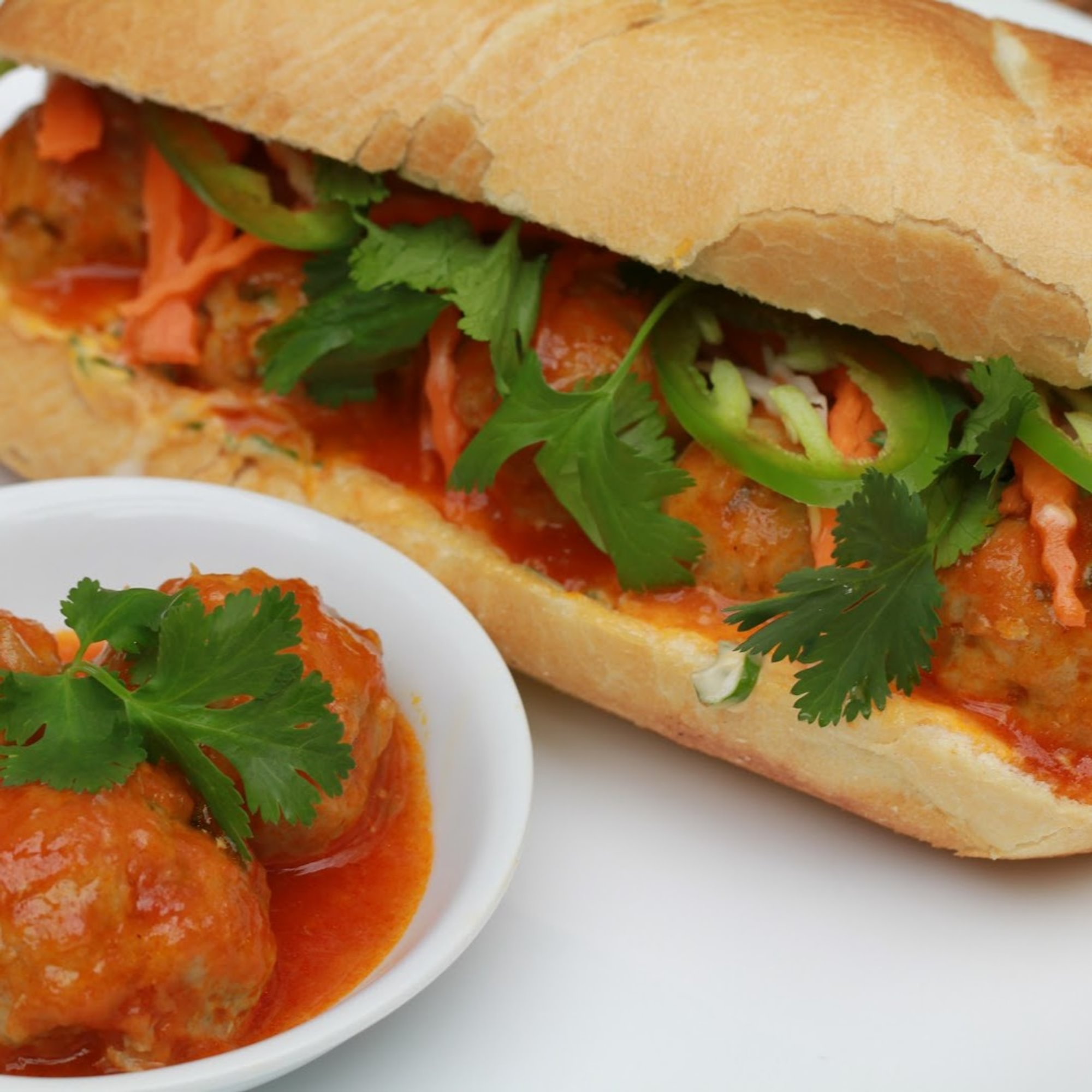 BM2. Meatball or Pork Patties Sandwich