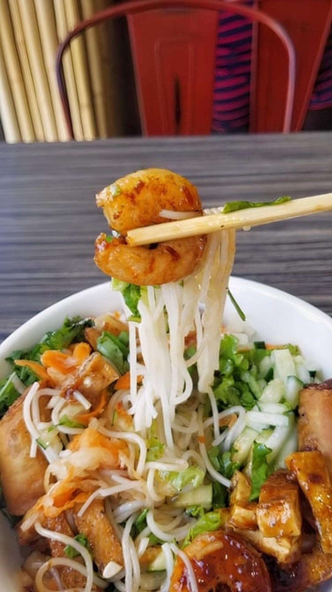 Lemongrass Shrimp Noodle Bowl
