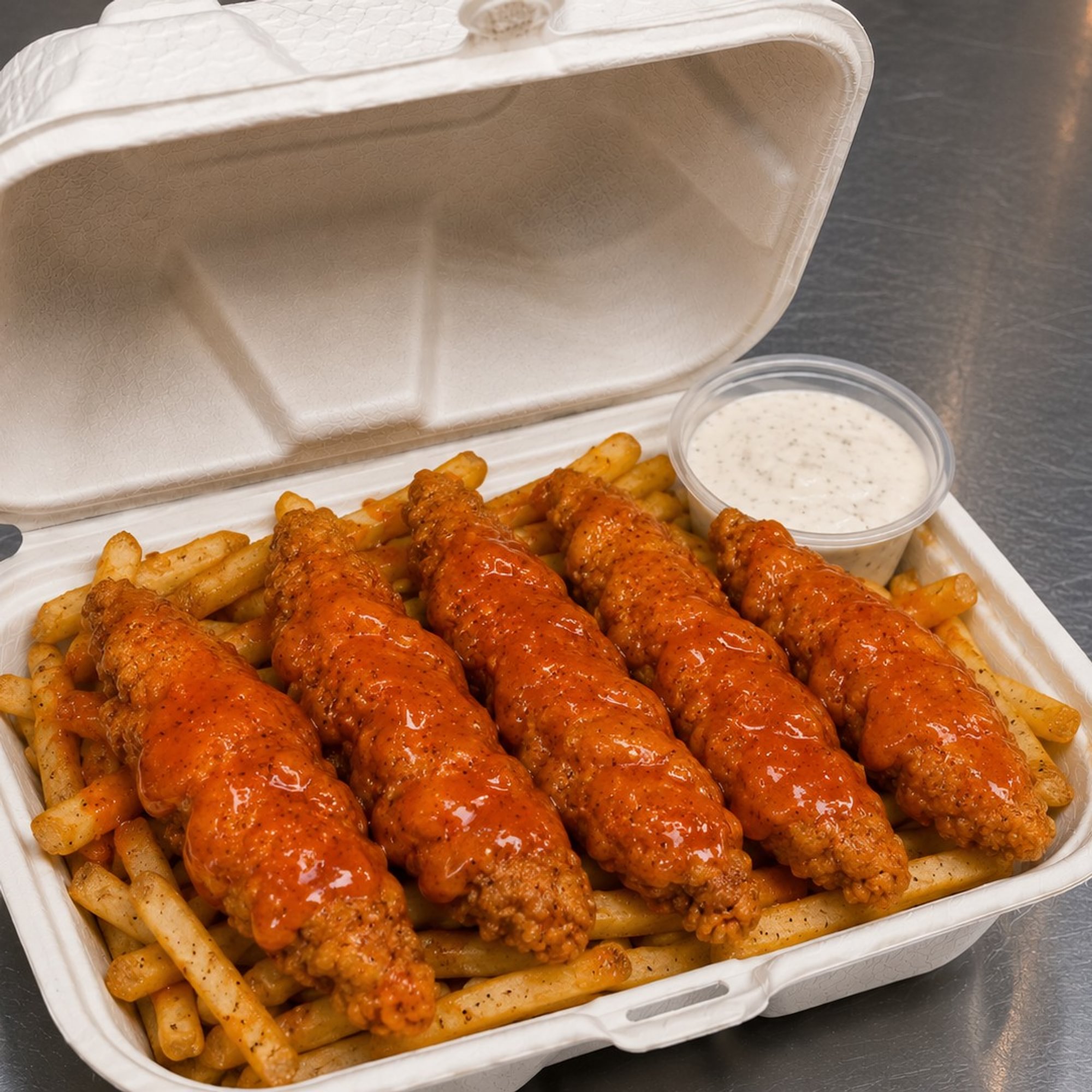 Buffalo Chicken Tender with Fries