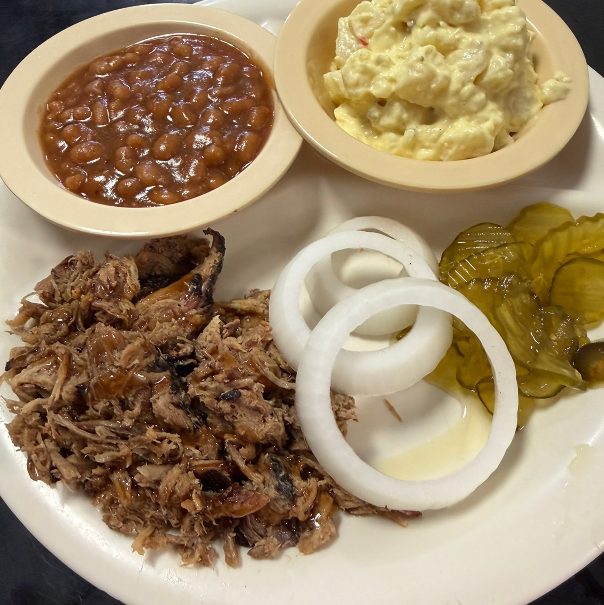 Pulled Pork BBQ Platter