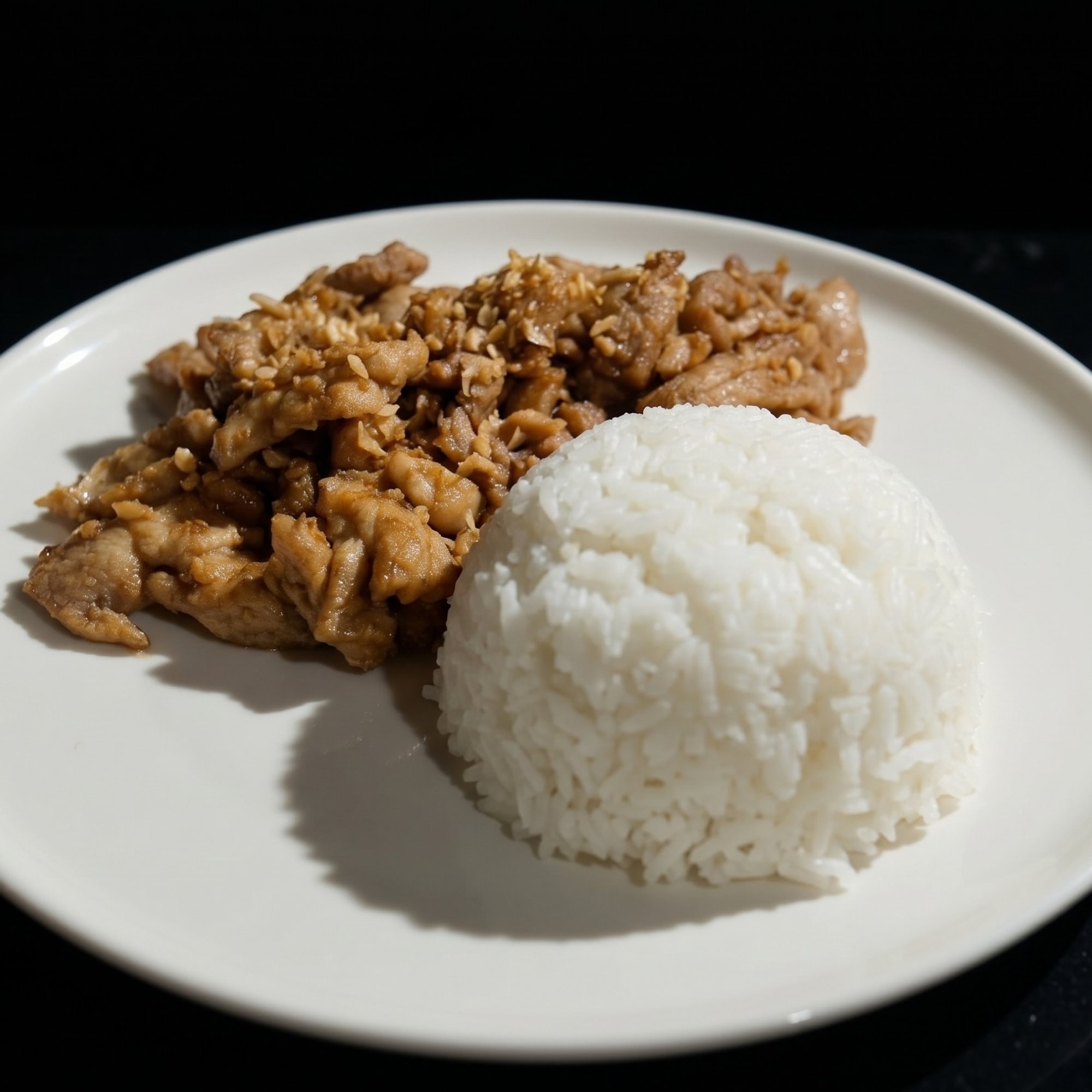 8. Garlic Chicken with Rice