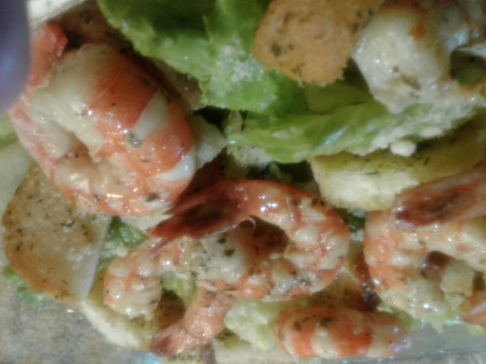 Caesar Salad with Shrimp