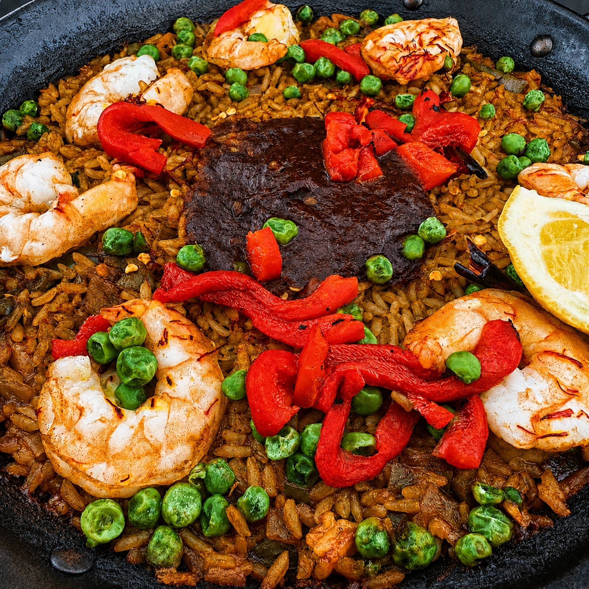 Spicy Shrimp Paella (Paella Diablo)