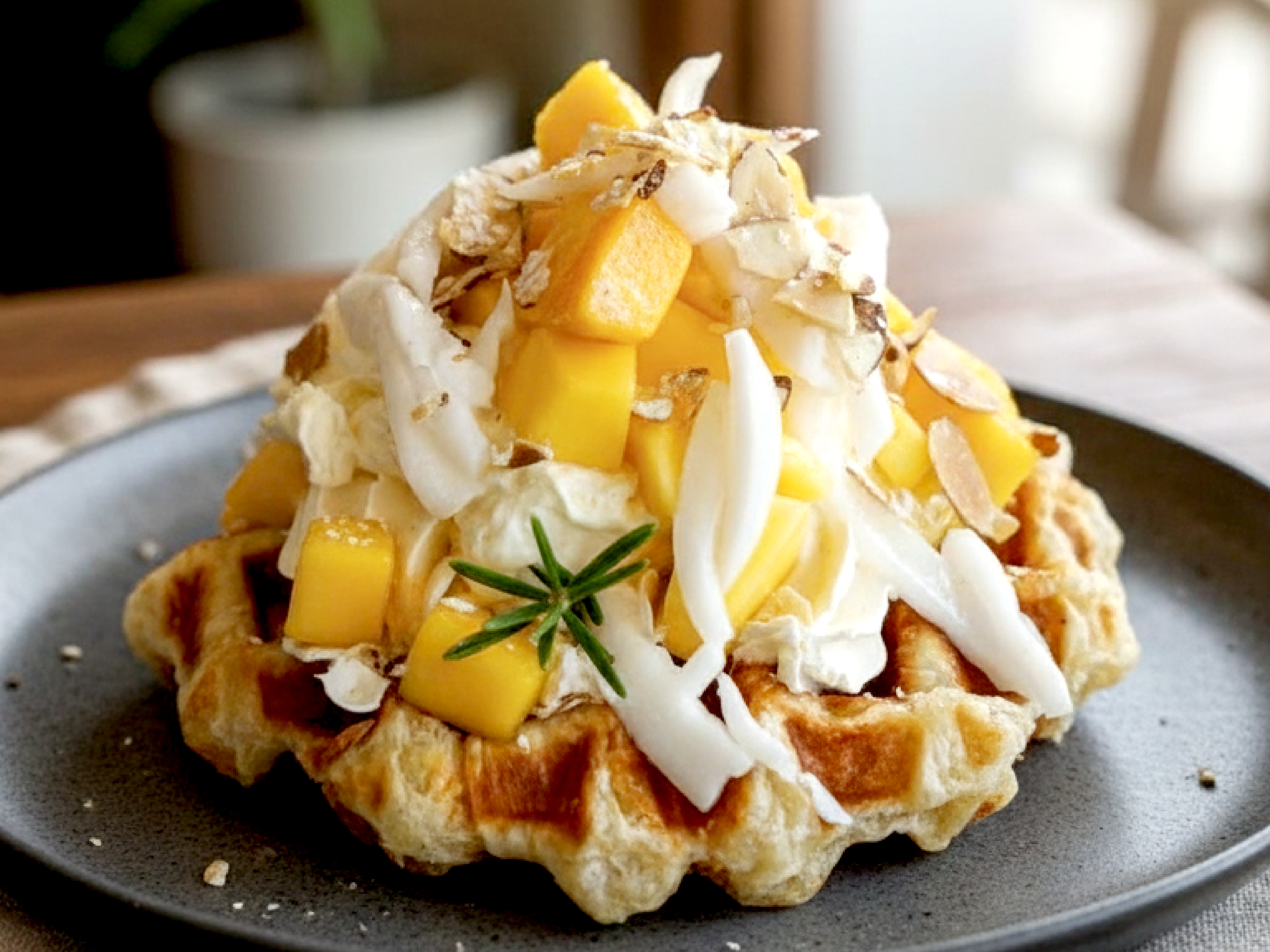 Mango and Young Coconut Cream