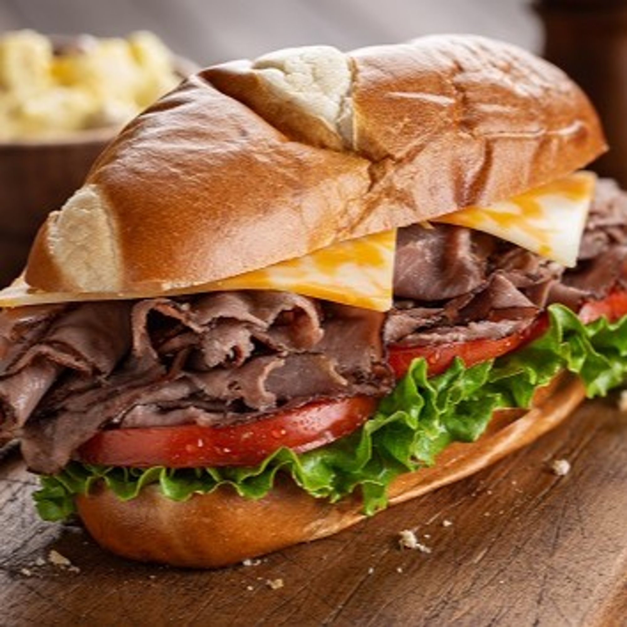 Roast Beef & Cheese Sandwich