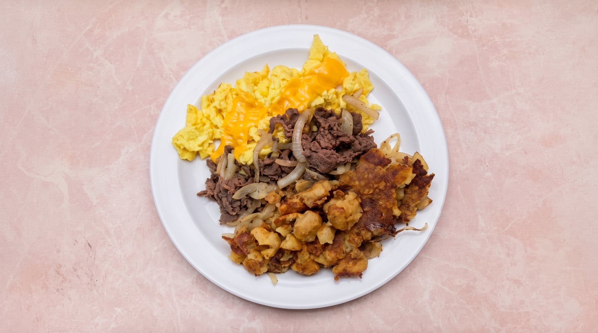Beef Steak Eggs Platter