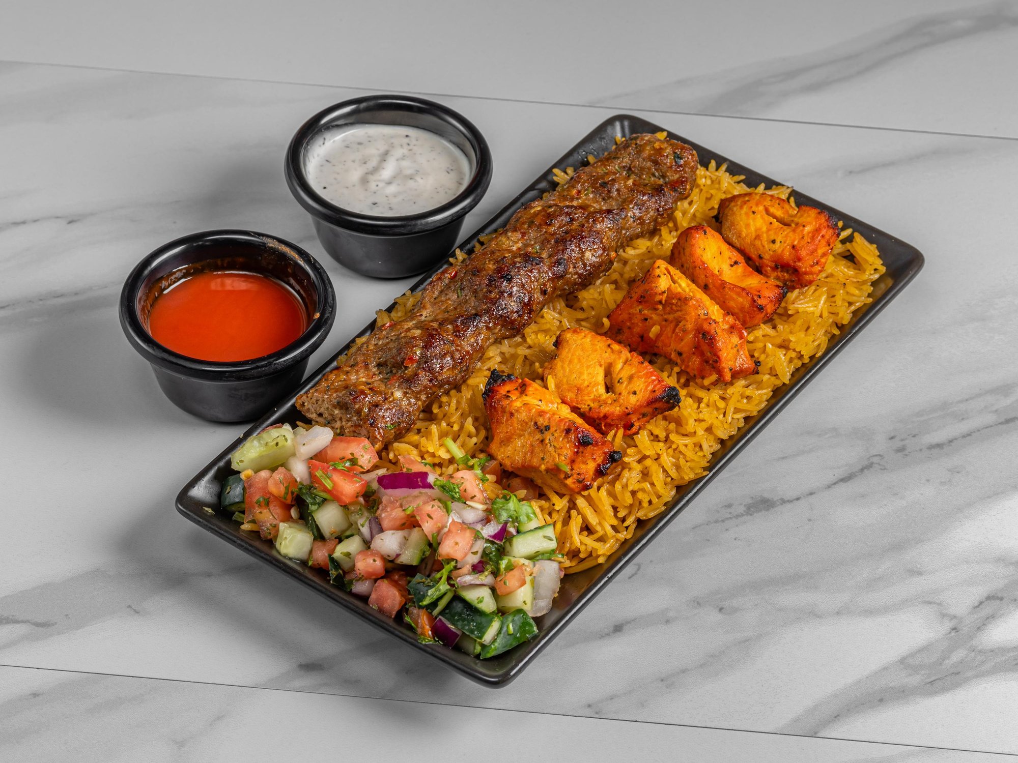 Mix kebab platter