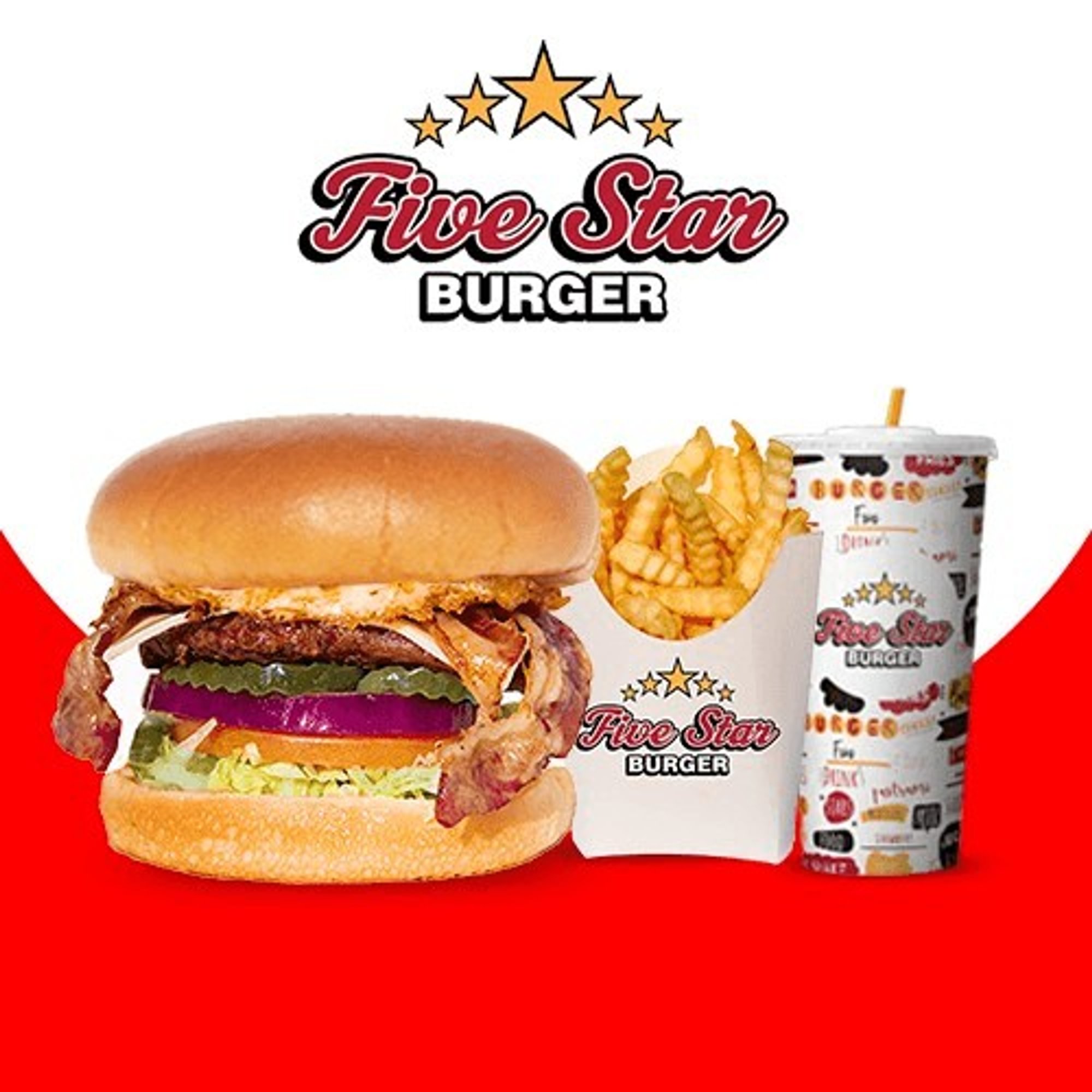 12.Bacon & Eggs Burger Combo