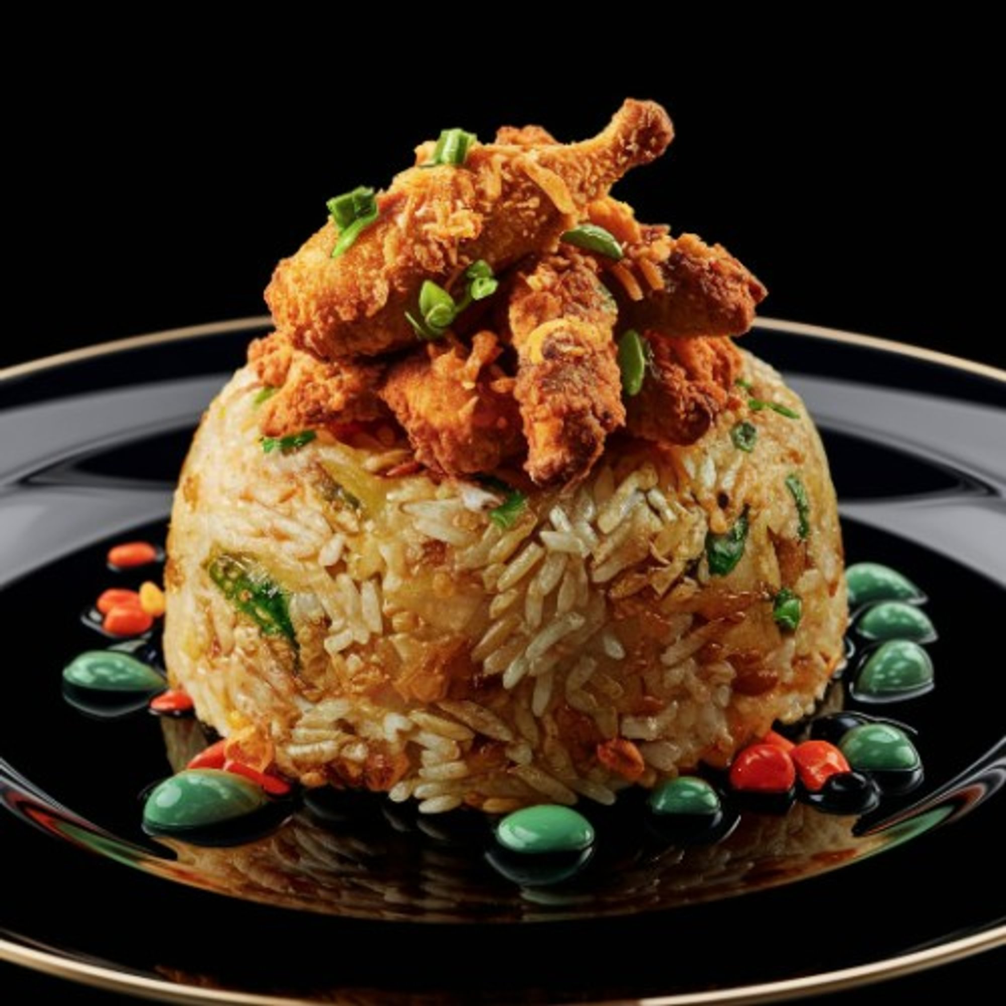 S9 Fried Chicken Wing W/ Fried Rice - Com Chien Chanh Ga