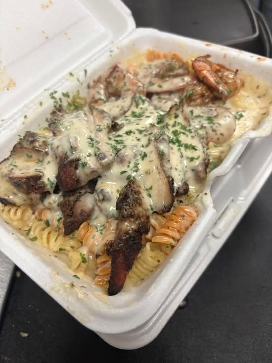 Chicken and Shrimp Pasta