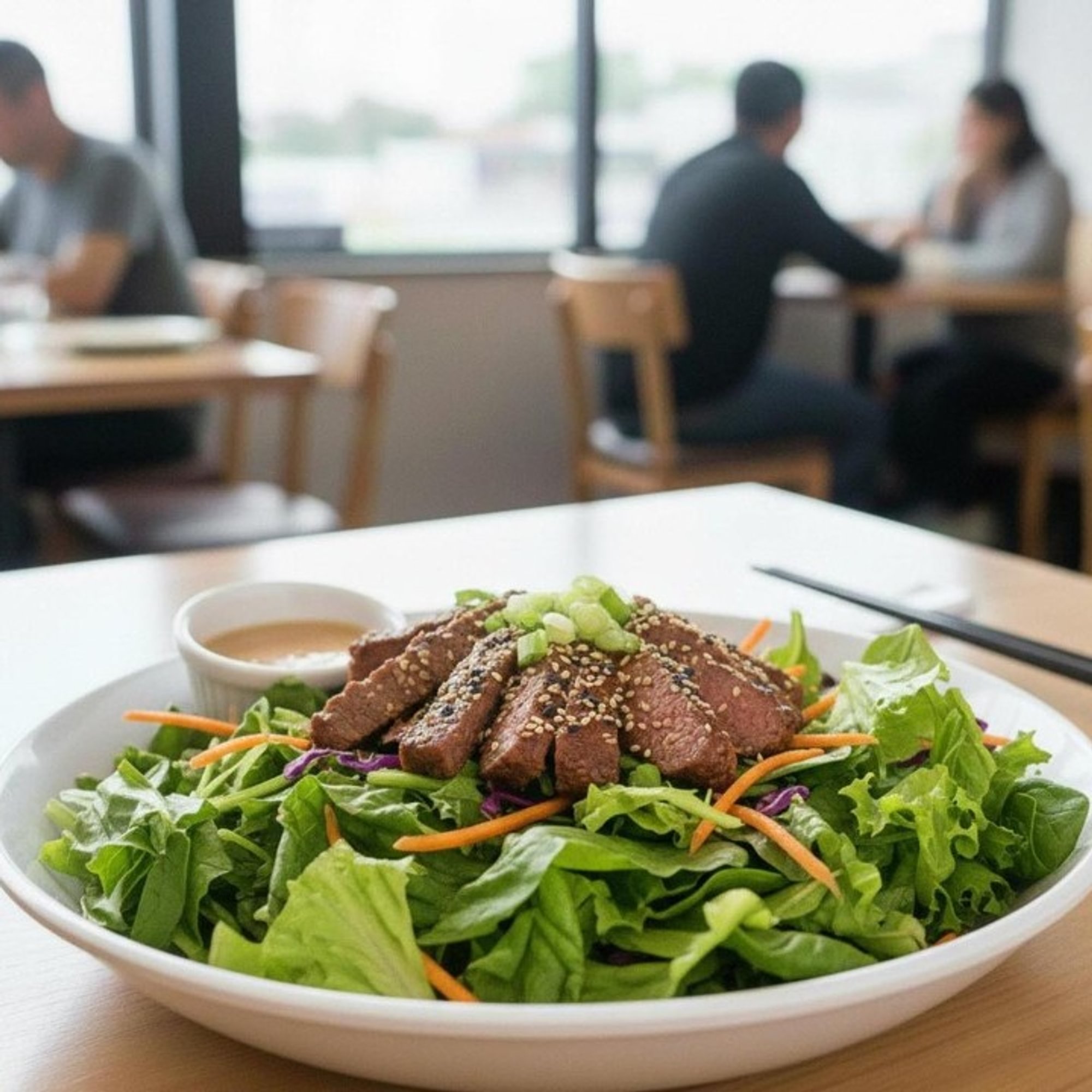 Japan Grilled Angus Steak Salad (Chips)