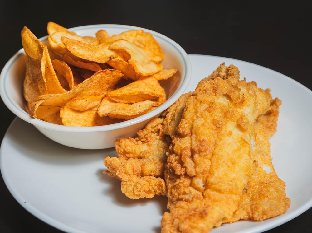 Fried Catfish Basket- 4 Piece