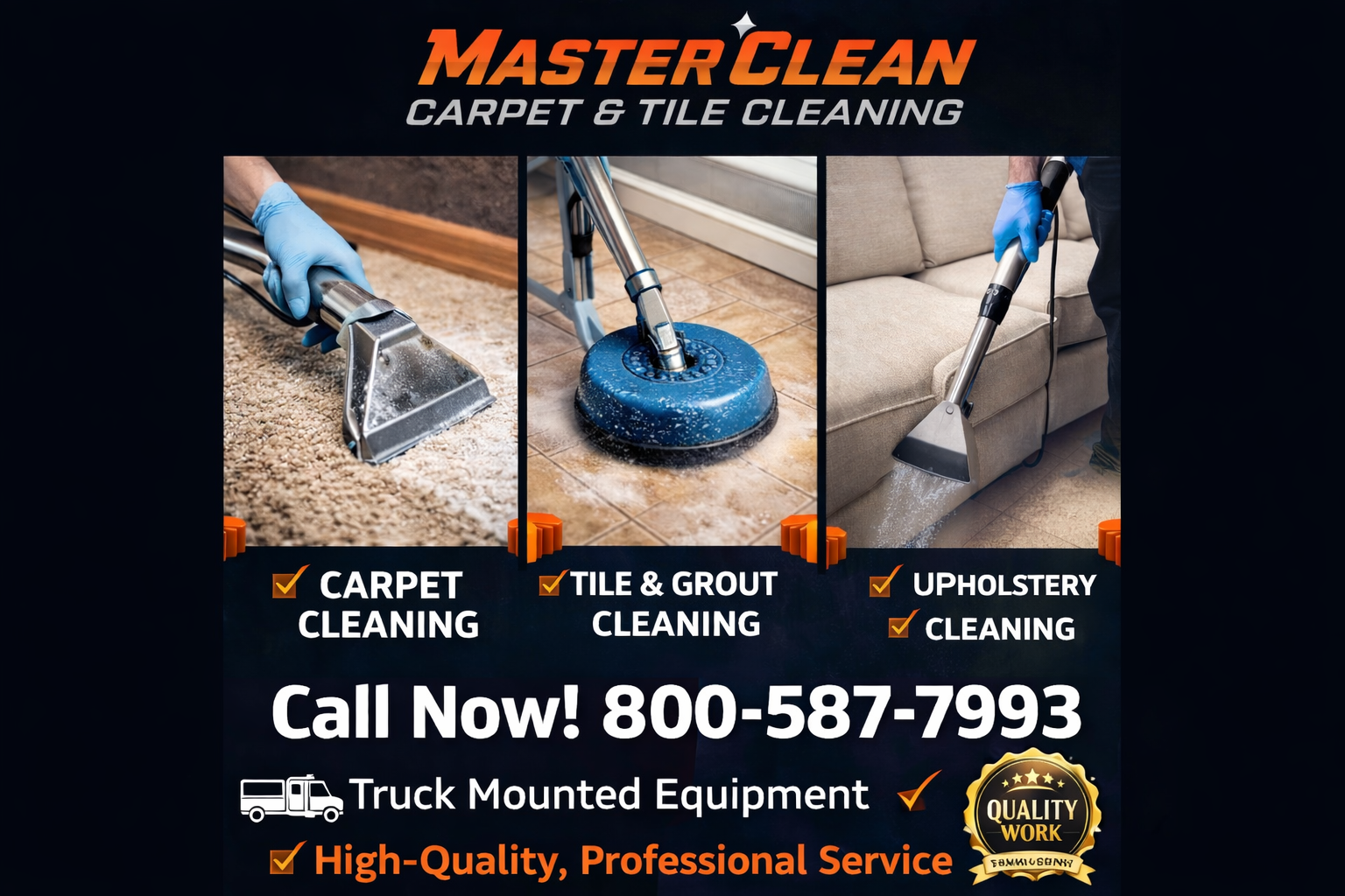 MasterClean Carpet & Tile Cleaning Image