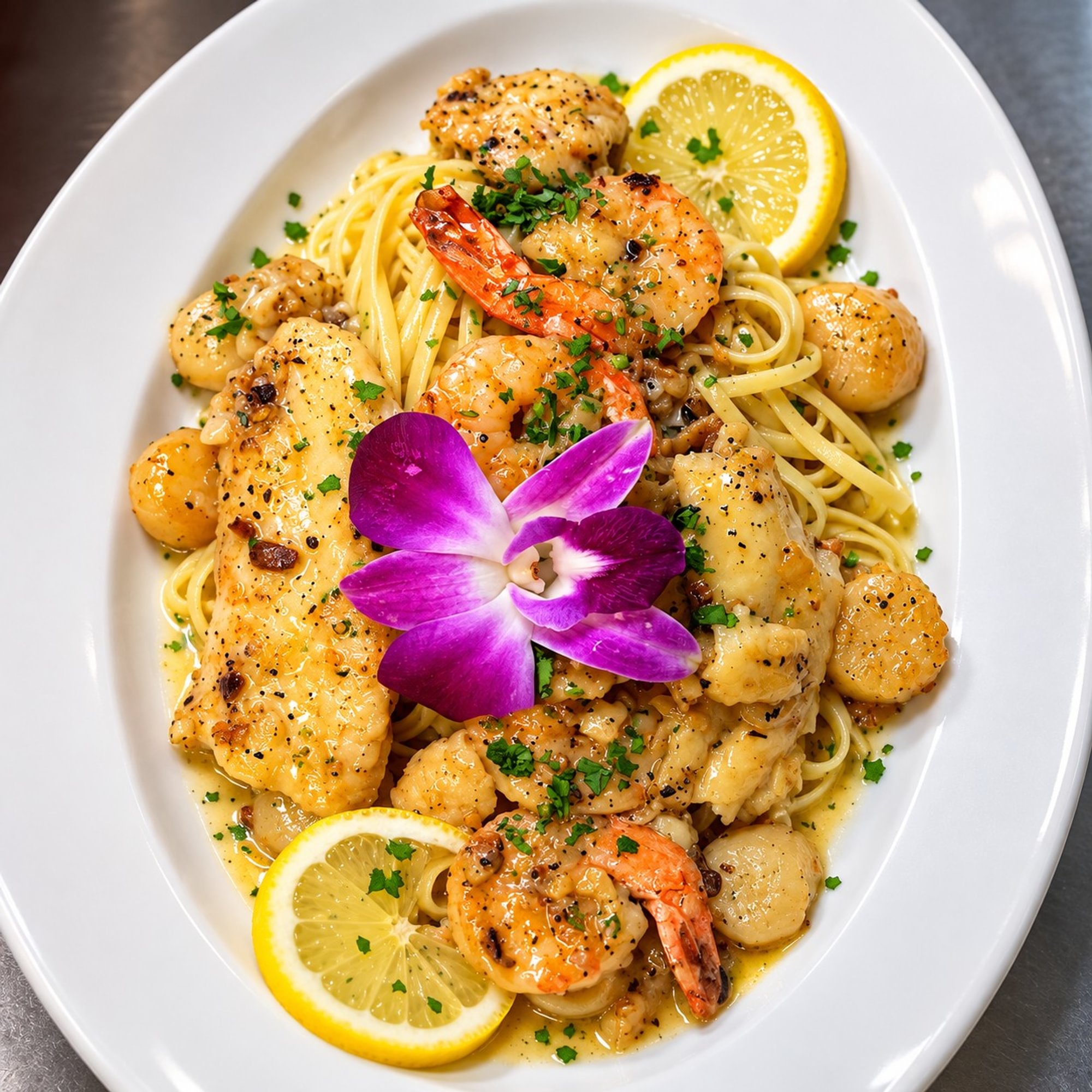 Broiled Seafood Platter