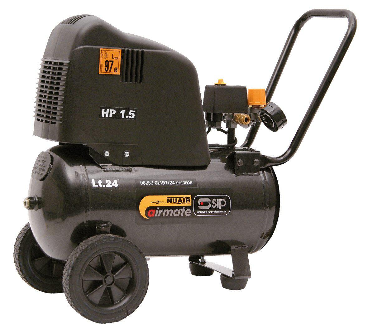 SIP 24 Litre OL197/24 proTECH 1.5HP Air Compressor (110v)