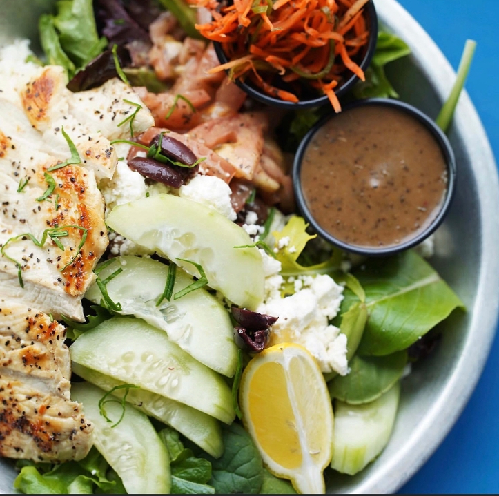 Mediterranean Grilled Chicken Salad