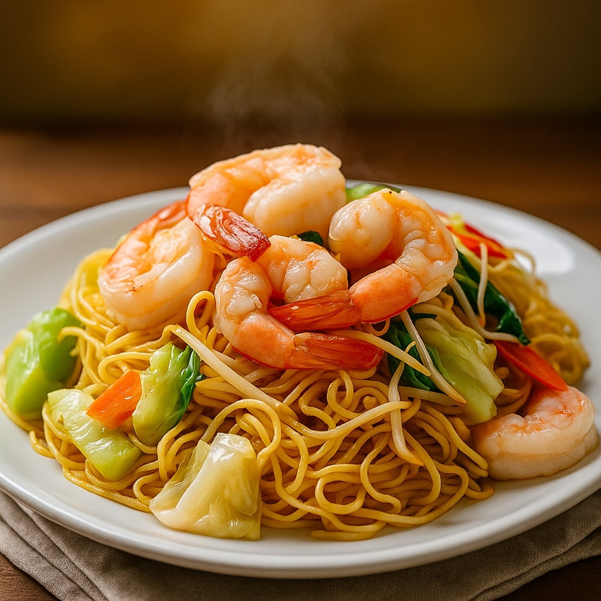 Pad mee leung noodles