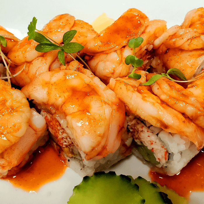 Sweet Sriracha Black Tiger Roll