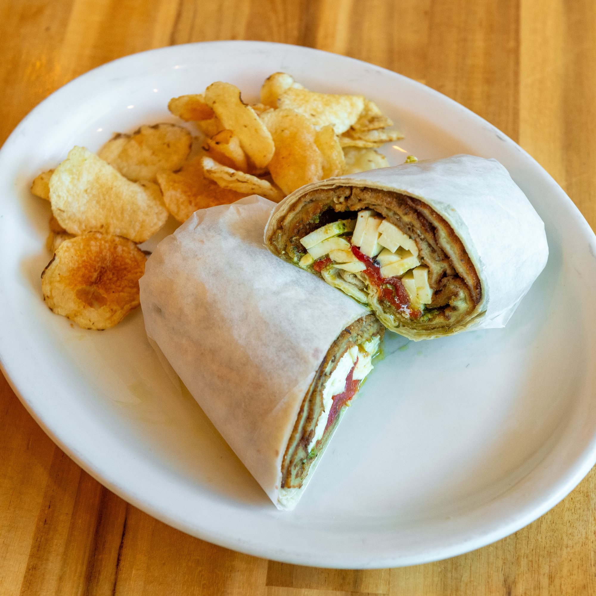 Eggplant Pesto Wrap