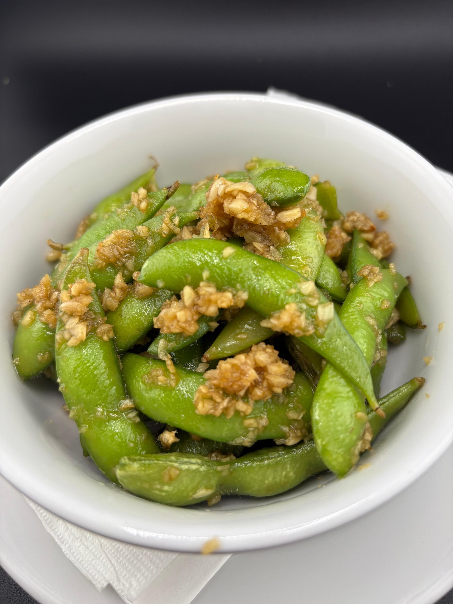 Garlic Edamame