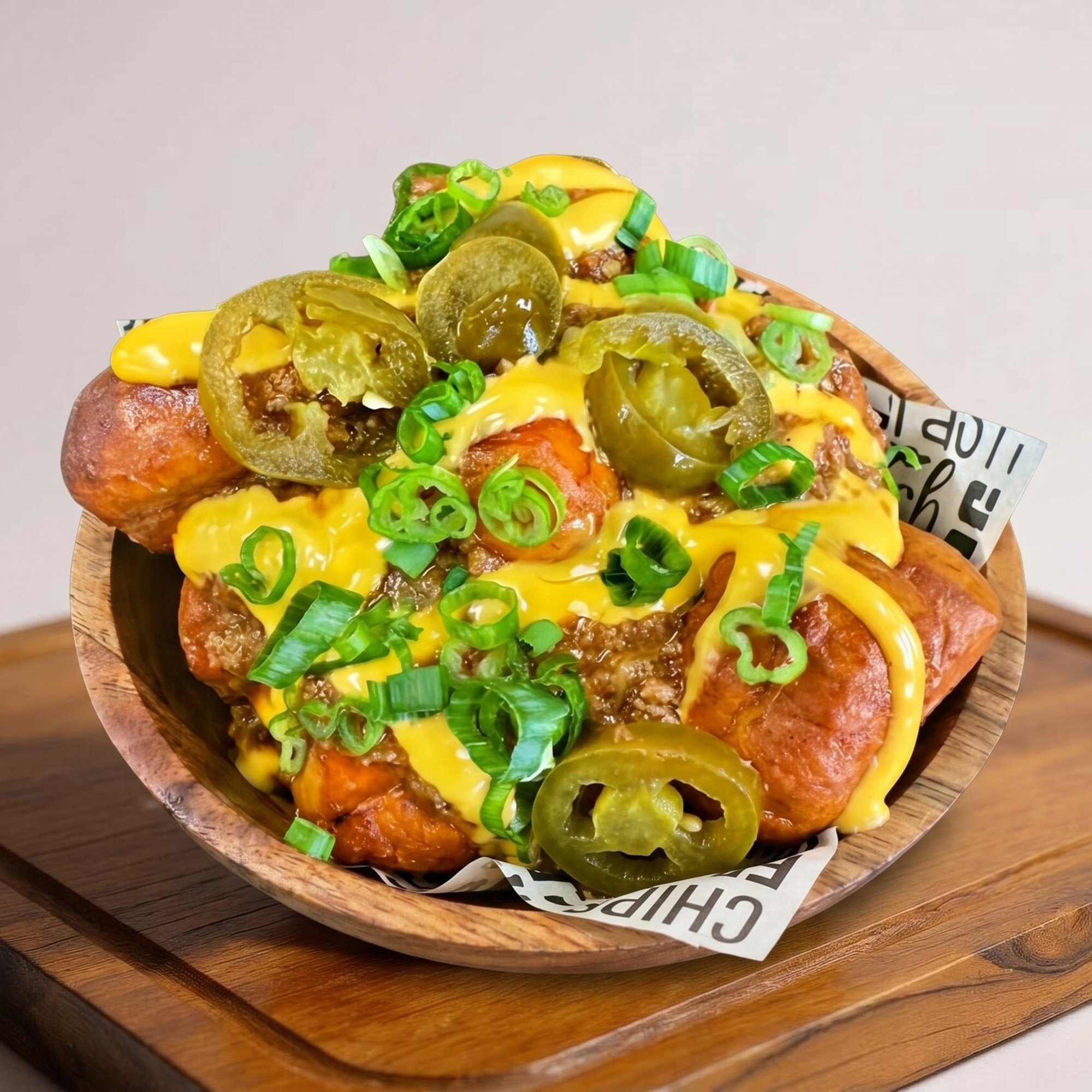 Homemade Chili & Cheese Bites