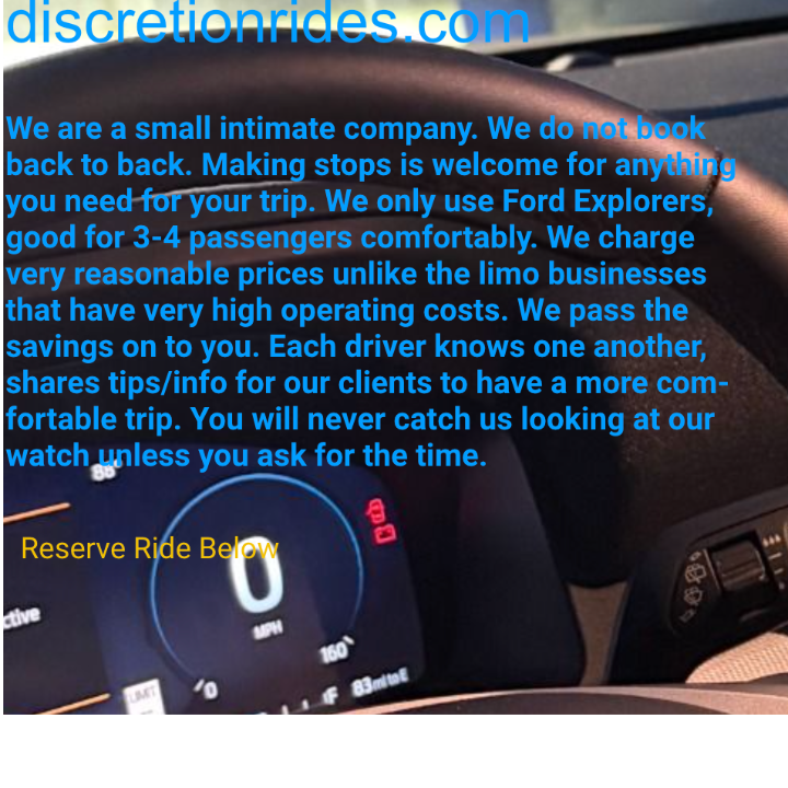 Discretion Private SUV Service