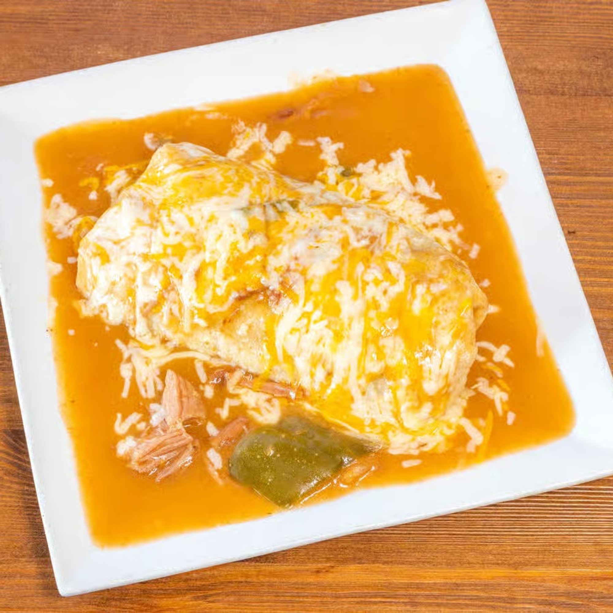 Wet Green Burrito