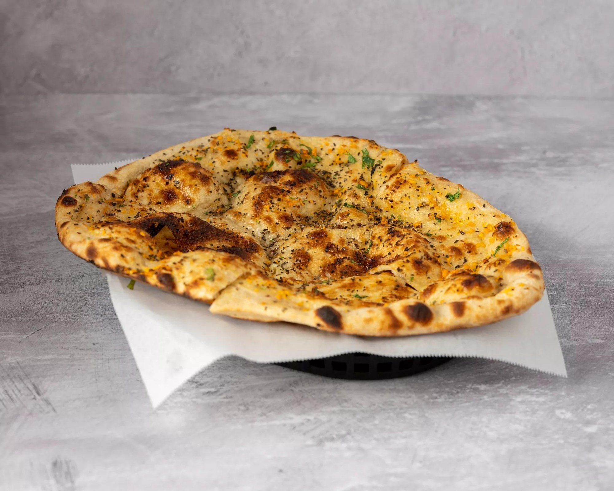 Garlic & Basil Naan (V)