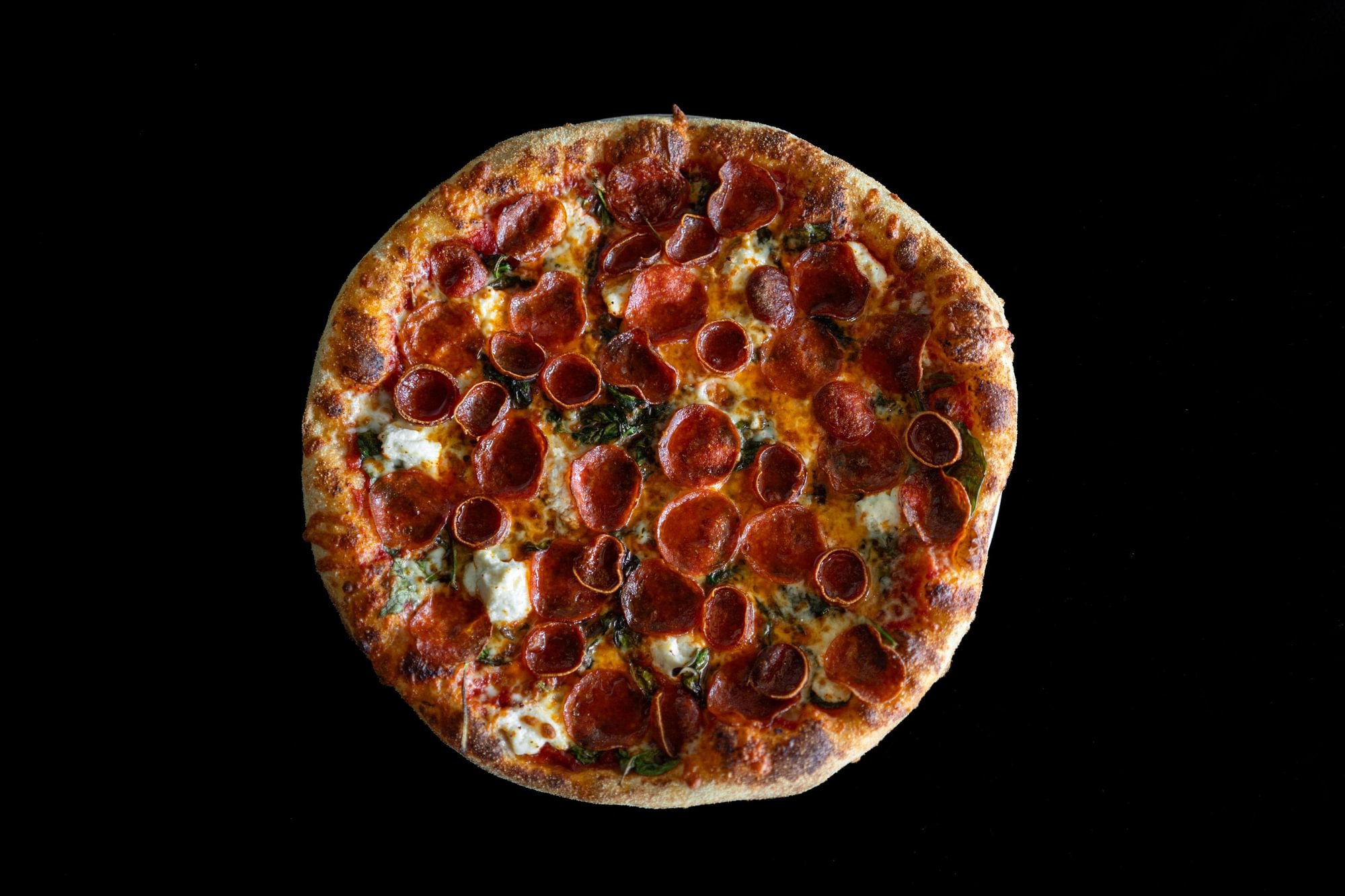 Crispy Pepperoni + Hot Honey + Ricotta