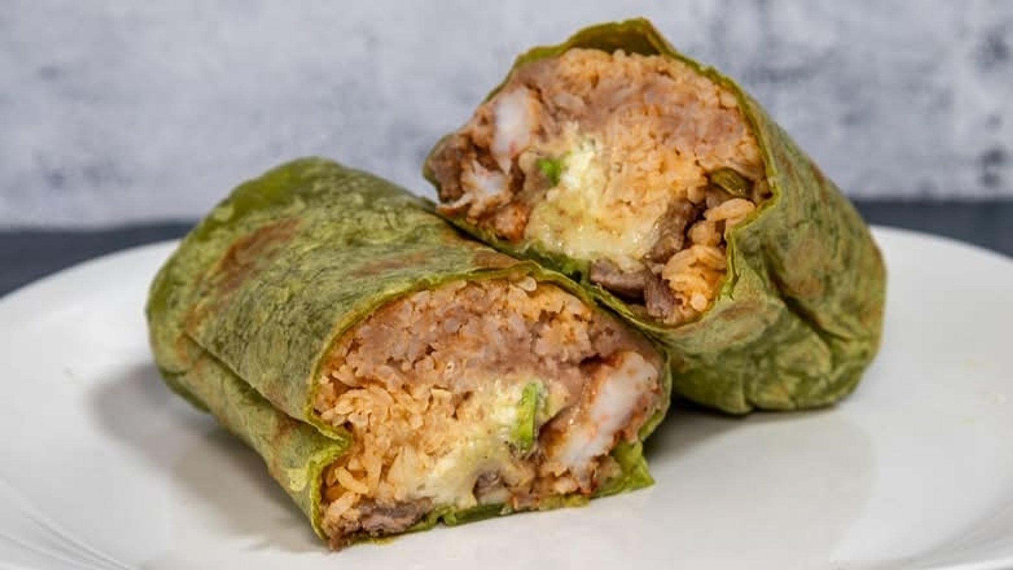 Super Meat and Prawn Burrito