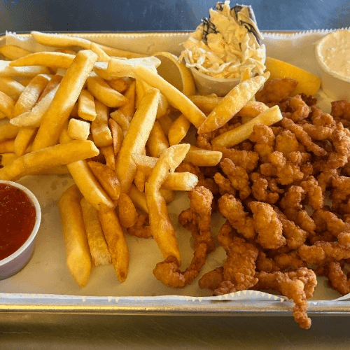 Clam Strips with Choice of Side