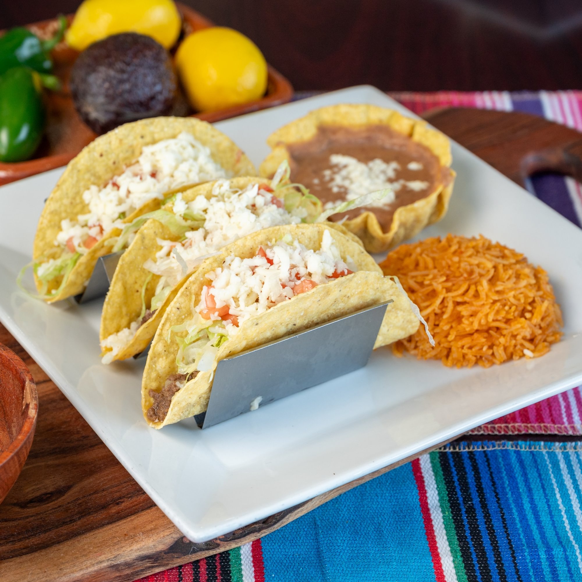 Tex-Mex Tacos Entrée (3)