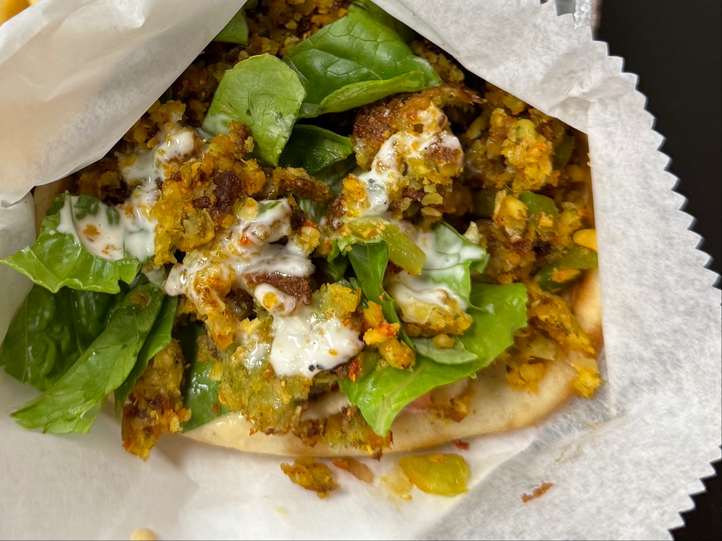 Flafel Pita No Fries