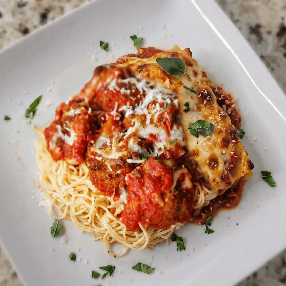 Shrimp Parmigiana Dinner