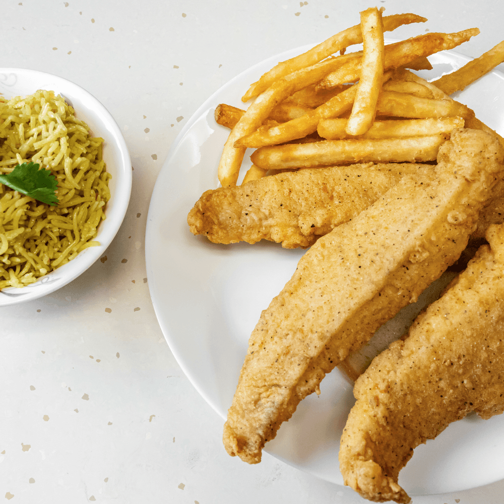 Catfish, Fries + Rice Combo