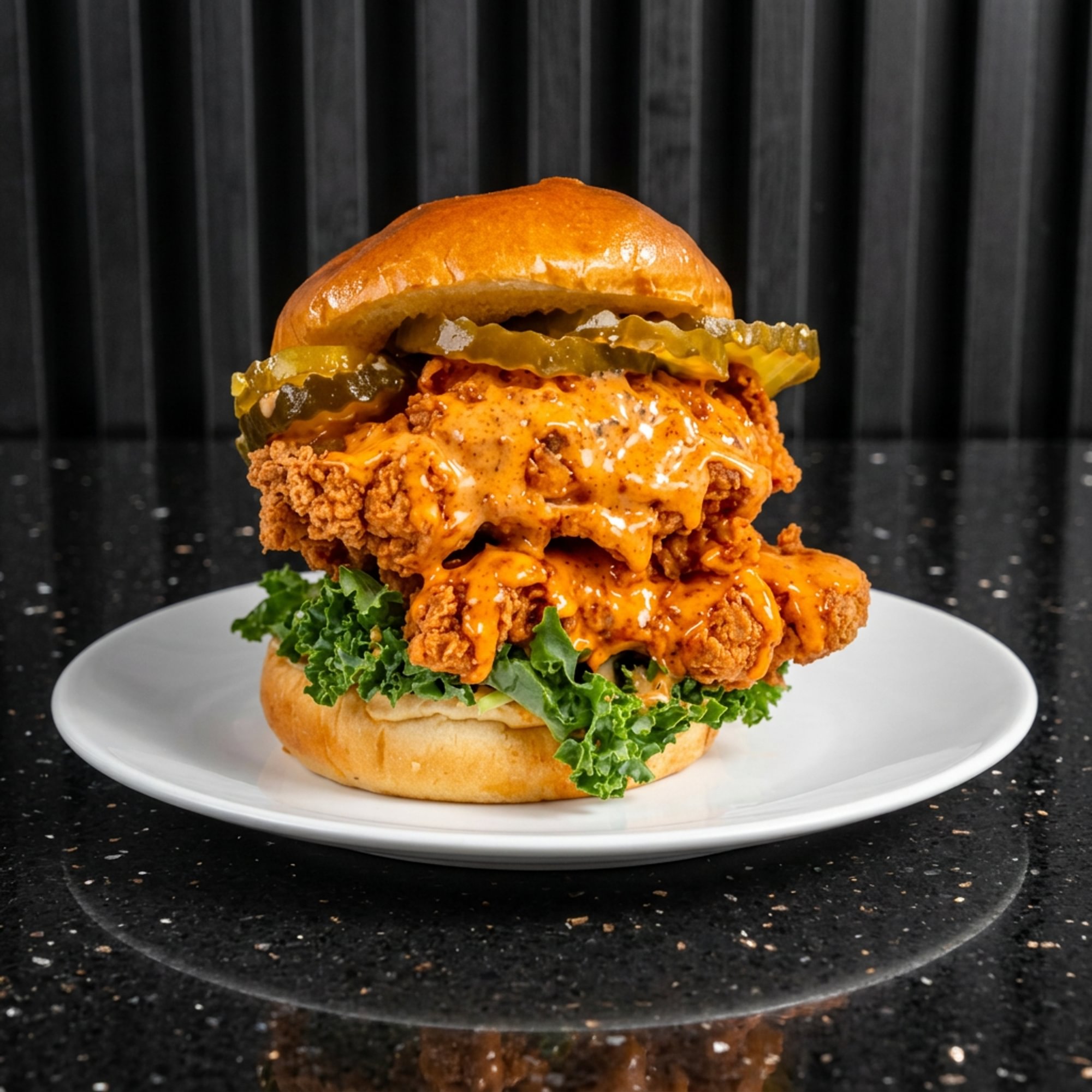 Cluck N Angry (Crispy Chicken) Sandwich