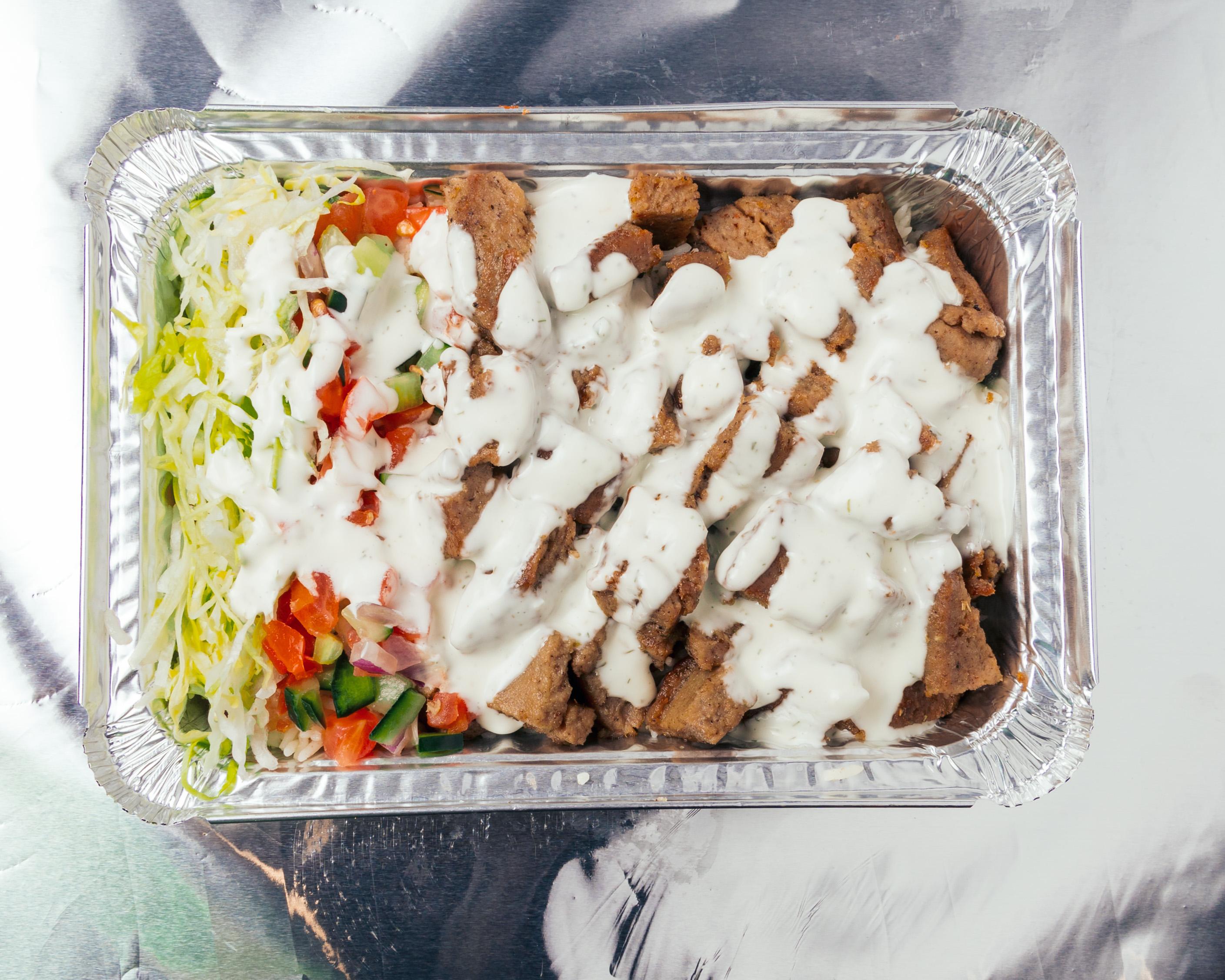 Lamb Over Rice Platter