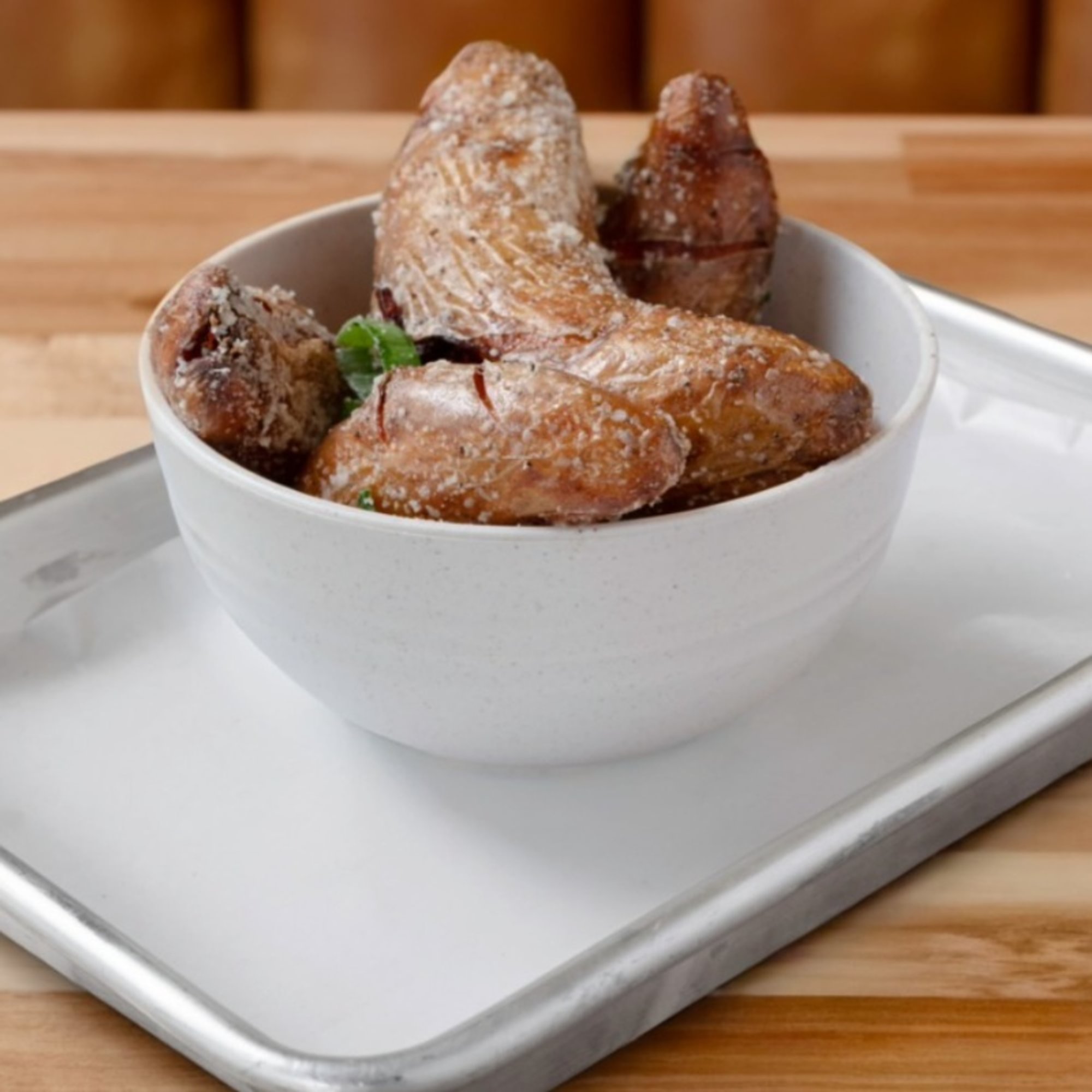 Crispy Parmesan Fingerling Potatoes