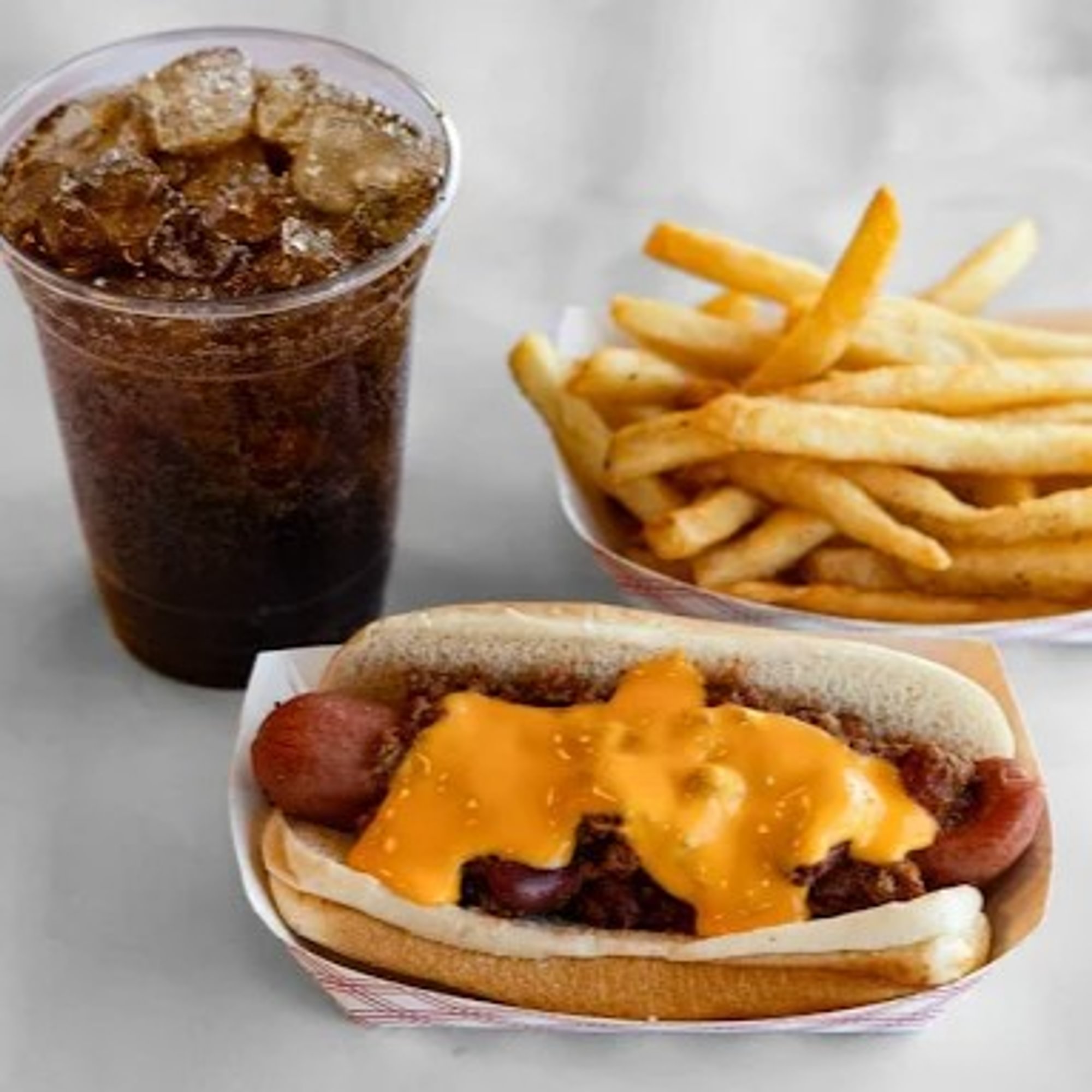 Chili Cheese Dog Meal with Fries & Drink