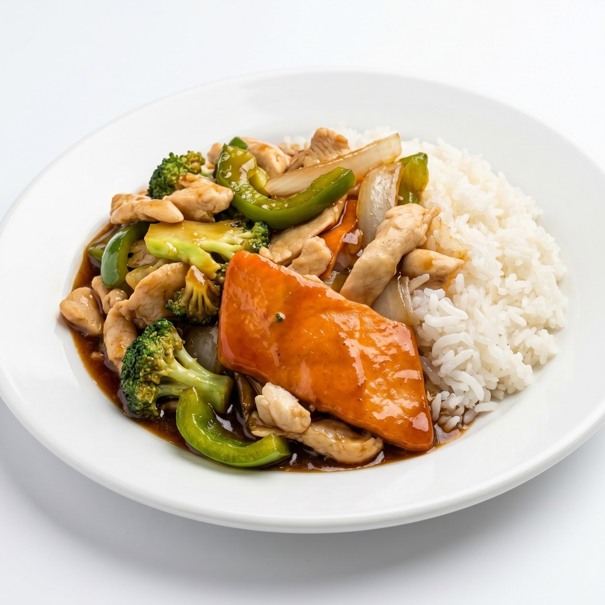 C. Chicken or Pork With Garlic Sauce